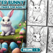 200 Easter Bunny Coloring Pages for Adults – Printable PDF for Relaxation