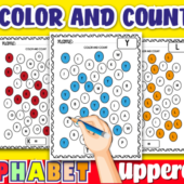 Fun Alphabet Color & Count Worksheets for Kids – Learn Letters While Coloring