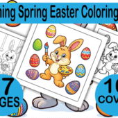 🌸 Blooming Spring Easter Coloring Book – 47 Printable Pages That Kids Actually Stick With