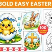 Easter Coloring Pages Printable – 100+ Easy Coloring Sheets for Kids (PDF Download)