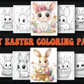 Cozy Easter Coloring Pages for Adults – Relax, Print & Enjoy Instantly