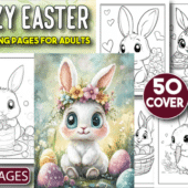 Cozy Easter Coloring Pages for Adults (100+ Printable PDF) – Cute Bunny & Spring Coloring Book