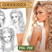 Greek Goddess Coloring Pages Printable (90+ Designs) – PDF & PNG Download