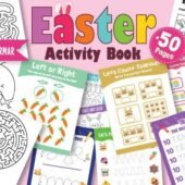 Fun Easter Activity Book for Kids (50+ Pages) – Printable Worksheets, Mazes, Tracing & Learning PDF