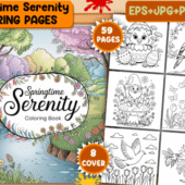 🌸 Spring Flower Coloring Pages Printable – 105 Relaxing Floral Designs for Creative Escape